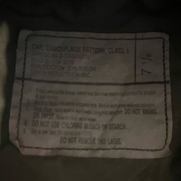 Vintage Camouflage Cap Class 1 - Patrol - Picture 3 of 8